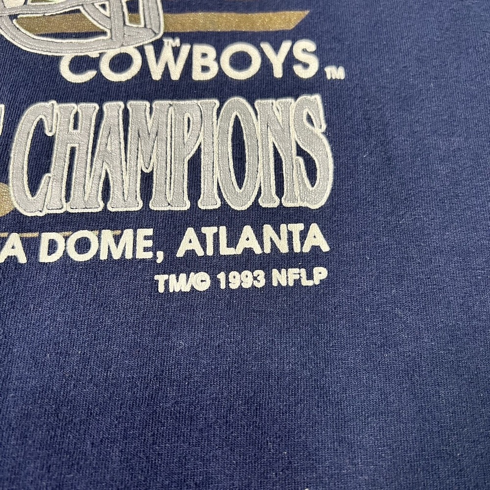 1992 Buffalo Bills Dallas Cowboys 27th Super Bowl Vintage T-shirt Sz XL NFL - Picture 6 of 8